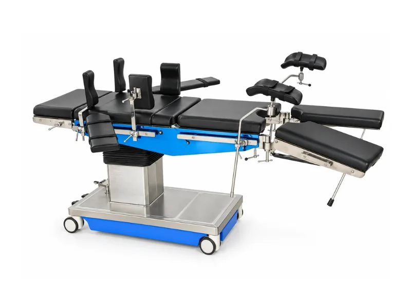 Top Slide Electro manual with castor wheels and split legs
